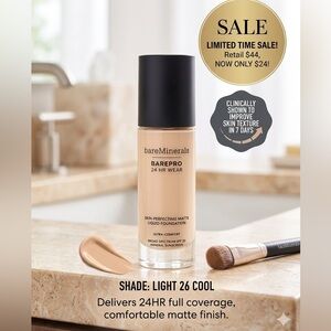 bareMinerals BAREPRO 24HR Wear Skin Perfecting Matte Liquid Foundation